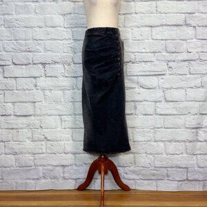 Ellie Makir Black Denim Balloon Skirt
